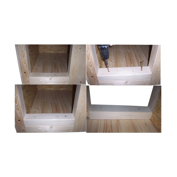 Zvýšený práh do psí boudy